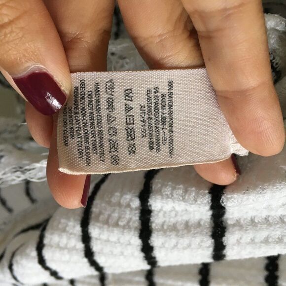 Free People‎ Slouchy Striped Fringe Top Tunic Sz M - Picture 4 of 6